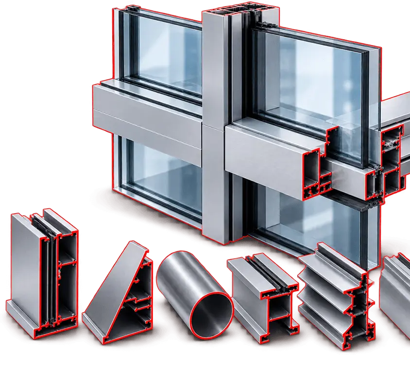 Aluminium Facade and General Shapes Profiles